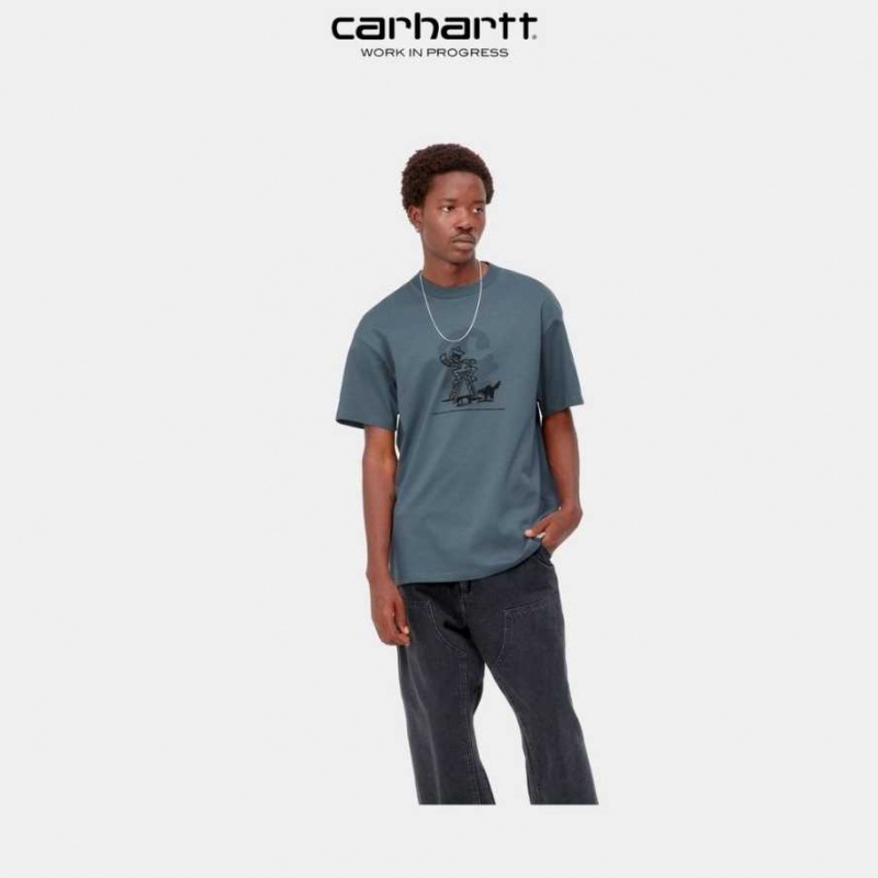 Carhartt Wip Lucky Painter T-Shirt Blå | SE0000968