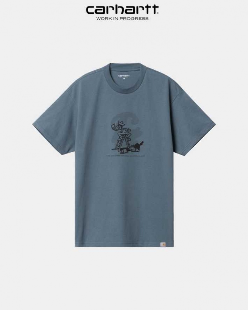 Carhartt Wip Lucky Painter T-Shirt Blå | SE0000968