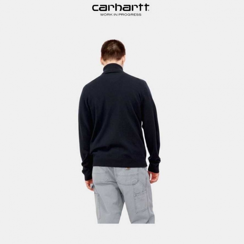 Carhartt Wip Madison Turtleneck Tröja Mörkmarinblå | SE0000358