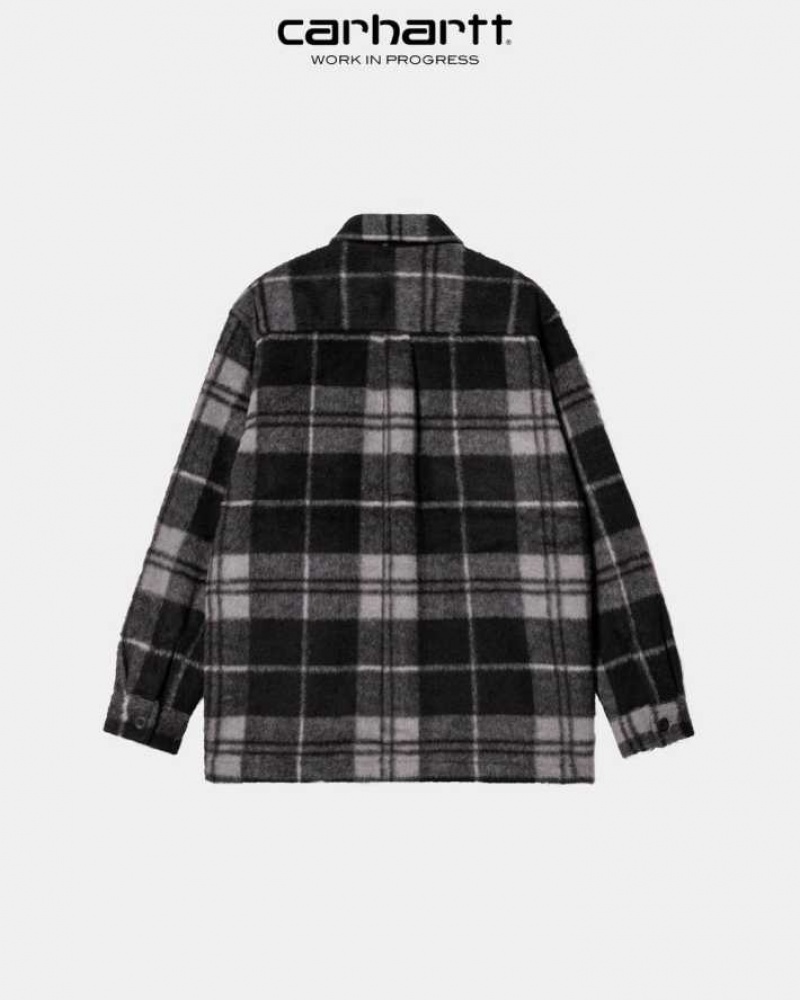 Carhartt Wip Manning Check Shirt Jacket Svarta | SE0000053