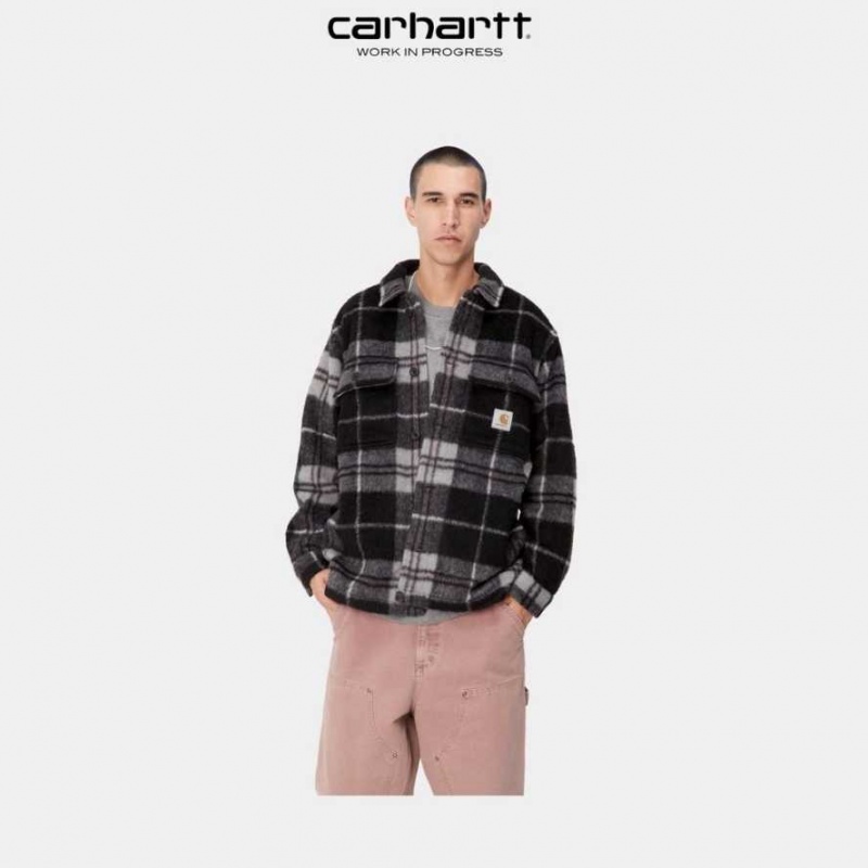 Carhartt Wip Manning Check Shirt Jacket Svarta | SE0000053