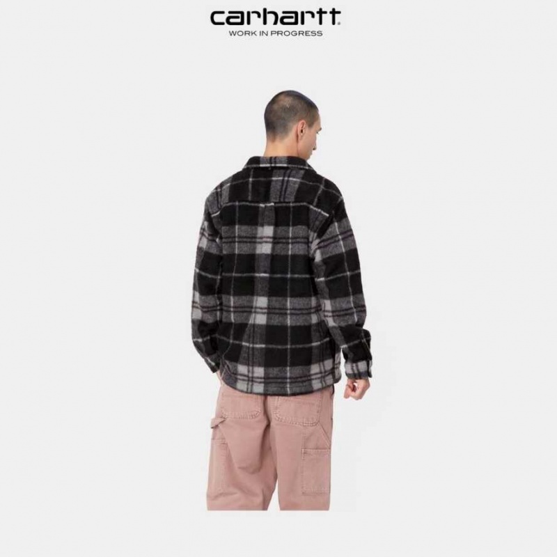 Carhartt Wip Manning Check Shirt Jacket Svarta | SE0000053