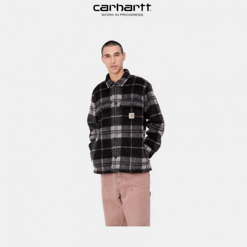 Carhartt Wip Manning Check Shirt Jacket Svarta | SE0000053