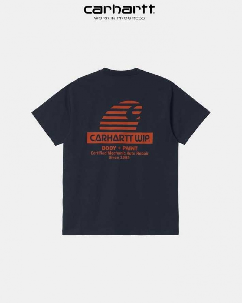 Carhartt Wip Mechanic T-Shirt Mörkmarinblå | SE0000975