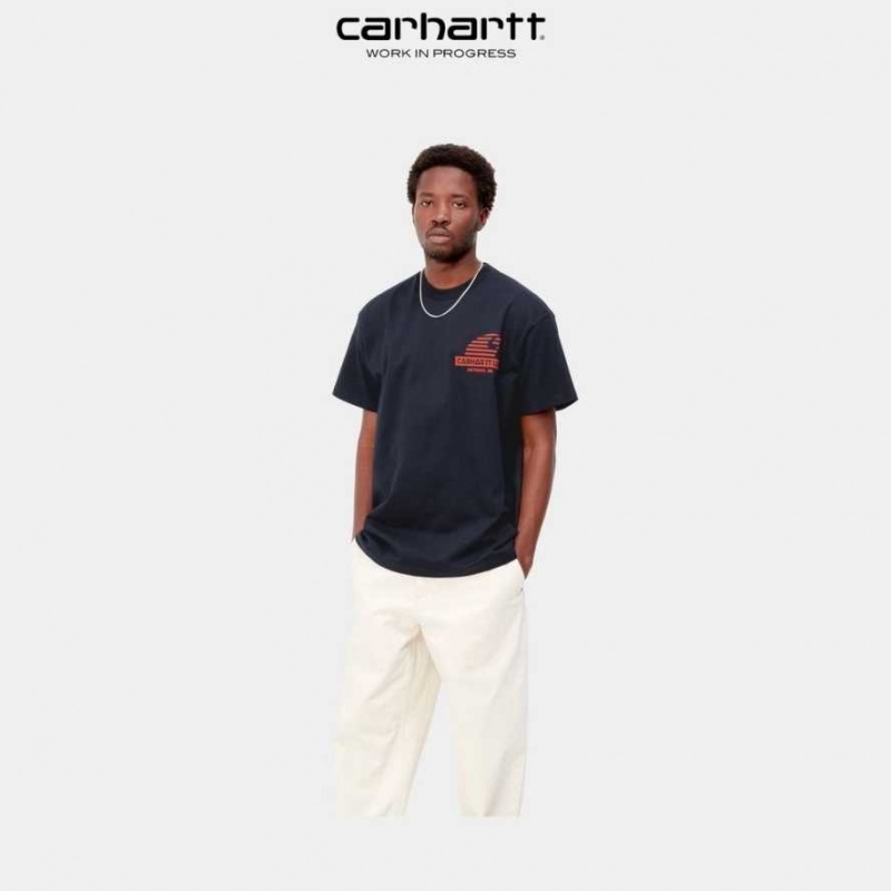 Carhartt Wip Mechanic T-Shirt Mörkmarinblå | SE0000975