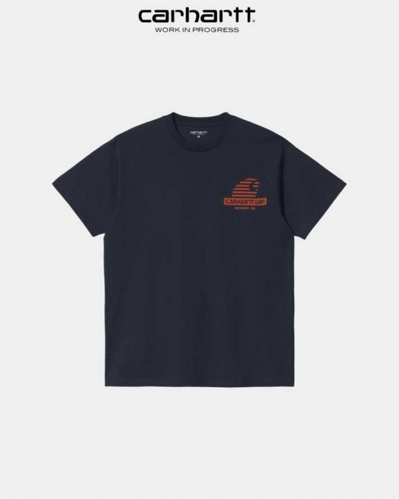 Carhartt Wip Mechanic T-Shirt Mörkmarinblå | SE0000975