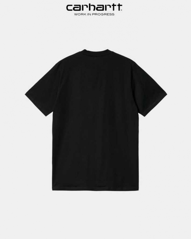 Carhartt Wip Piece Of Arbets T-Shirt Svarta | SE0001002