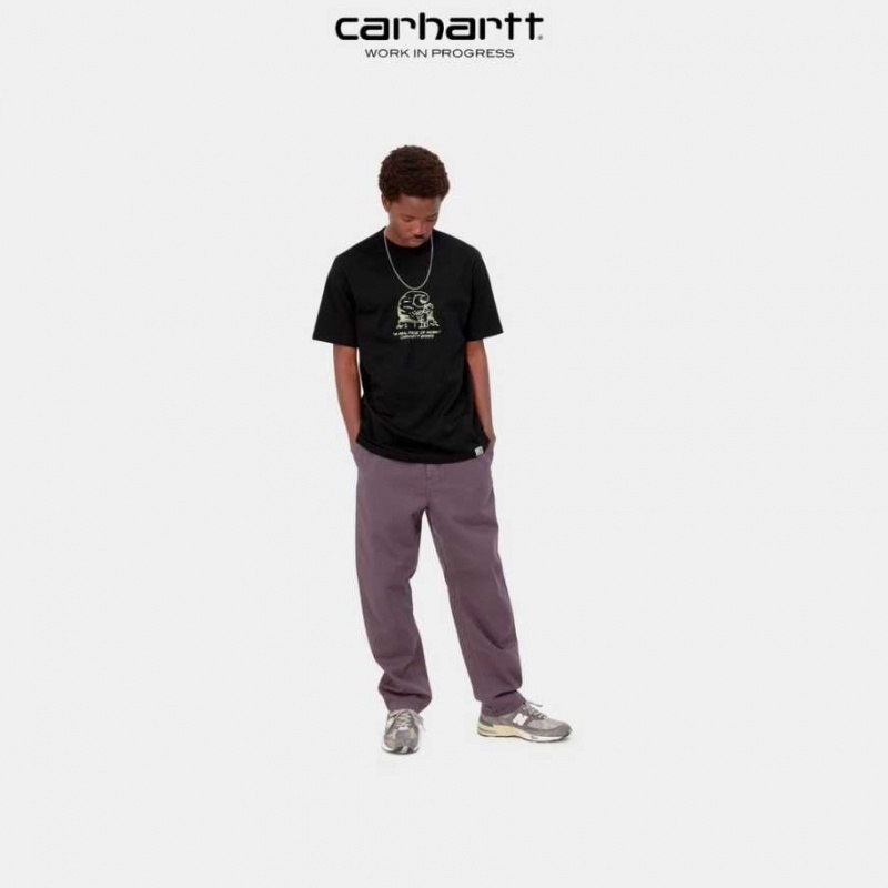 Carhartt Wip Piece Of Arbets T-Shirt Svarta | SE0001002