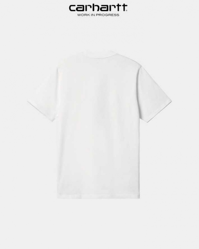 Carhartt Wip Piece Of Arbets T-Shirt Vita | SE0001003