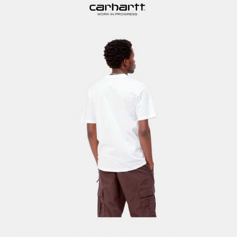 Carhartt Wip Piece Of Arbets T-Shirt Vita | SE0001003