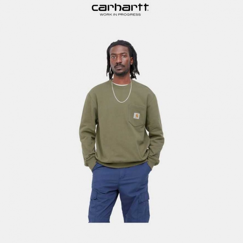 Carhartt Wip Pocket Sweatshirt Seaweed | SE0000365