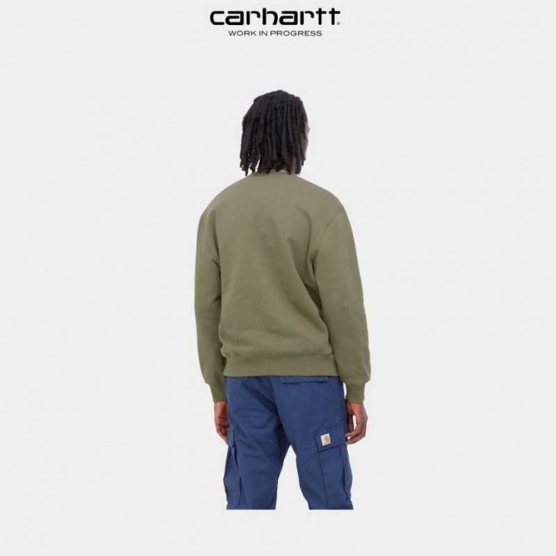 Carhartt Wip Pocket Sweatshirt Seaweed | SE0000365