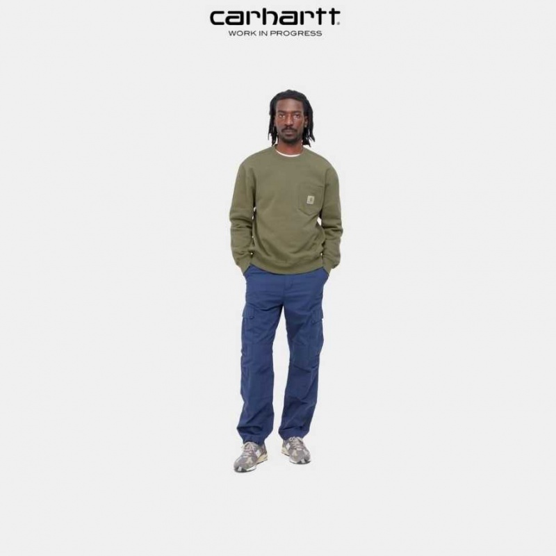 Carhartt Wip Pocket Sweatshirt Seaweed | SE0000365