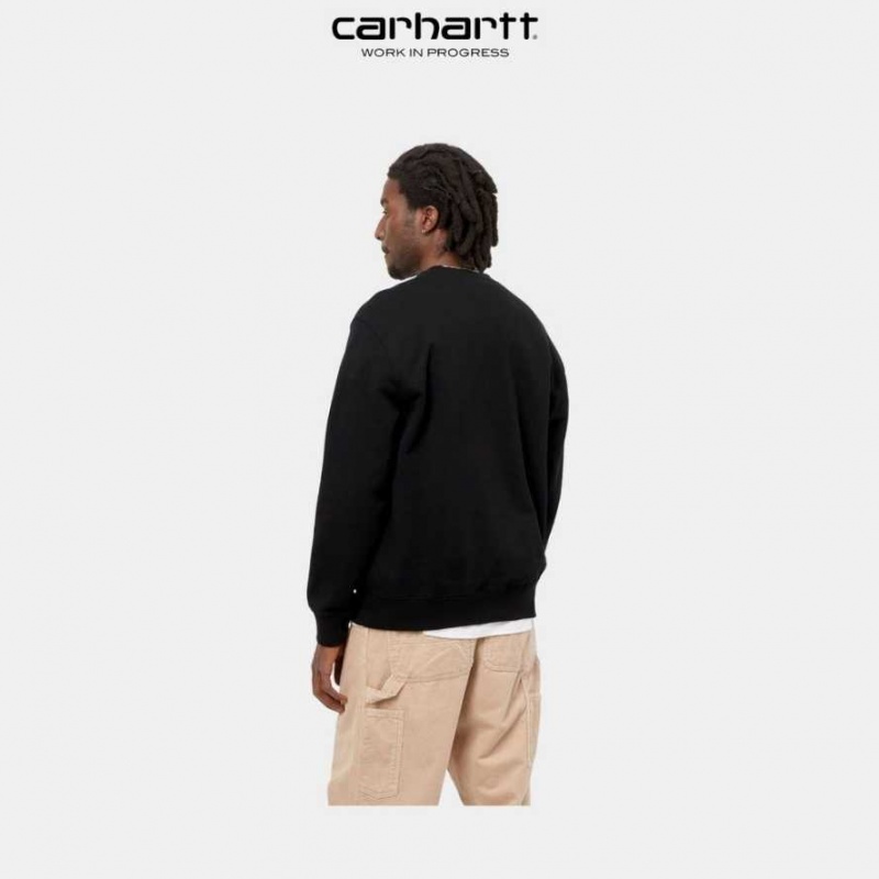 Carhartt Wip Pocket Sweatshirt Svarta | SE0000364