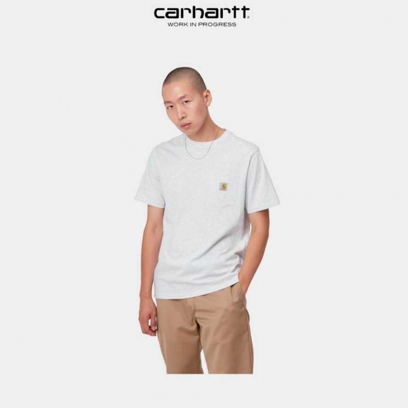 Carhartt Wip Pocket T-Shirt Ash Heather | SE0001007