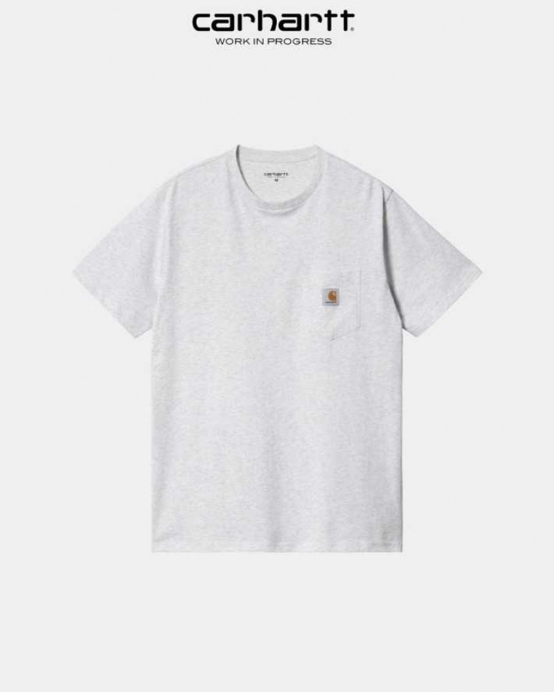 Carhartt Wip Pocket T-Shirt Ash Heather | SE0001007