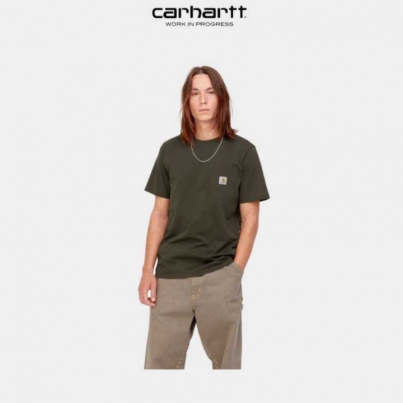 Carhartt Wip Pocket T-Shirt Cypress | SE0001012