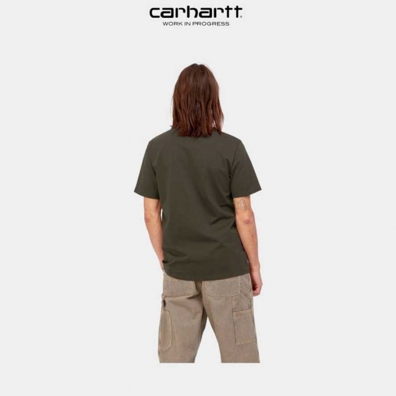 Carhartt Wip Pocket T-Shirt Cypress | SE0001012