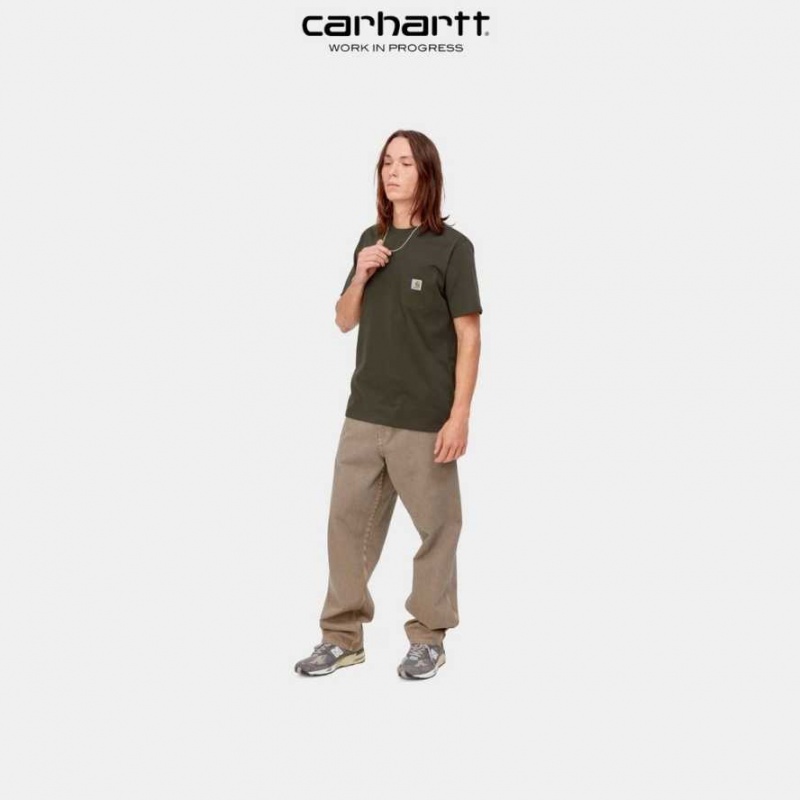 Carhartt Wip Pocket T-Shirt Cypress | SE0001012