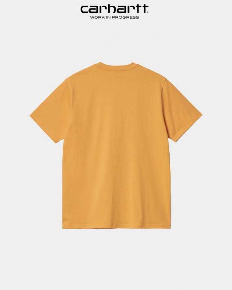 Carhartt Wip Pocket T-Shirt Orange | SE0001016