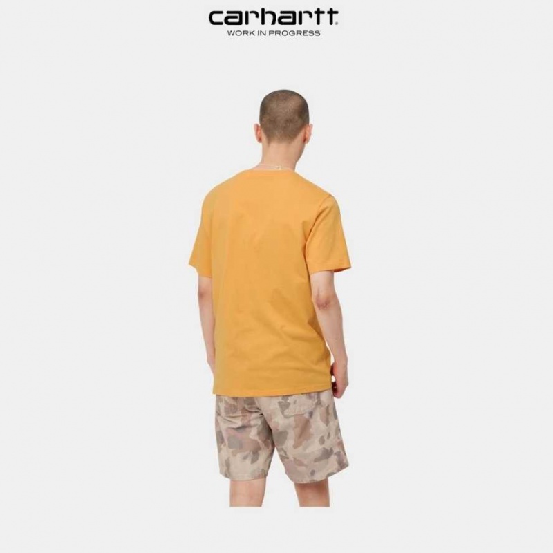 Carhartt Wip Pocket T-Shirt Orange | SE0001016