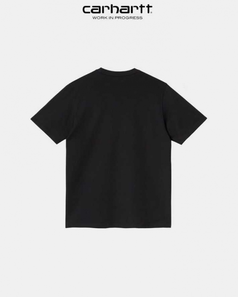 Carhartt Wip Pocket T-Shirt Svarta | SE0001015