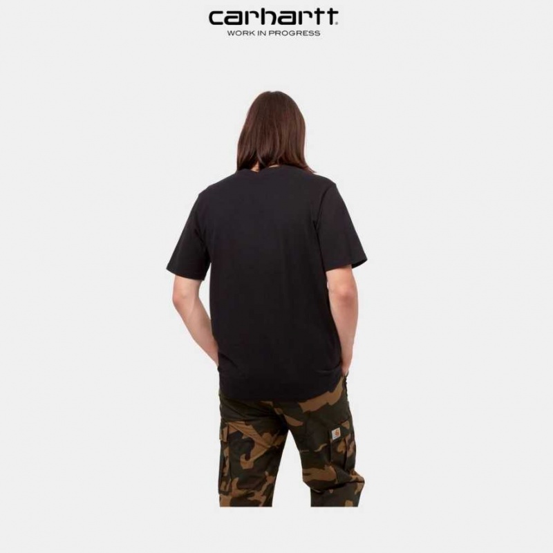 Carhartt Wip Pocket T-Shirt Svarta | SE0001015