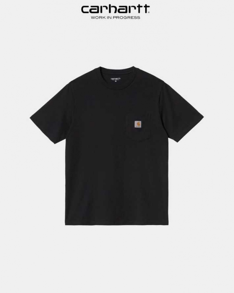 Carhartt Wip Pocket T-Shirt Svarta | SE0001015