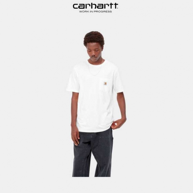 Carhartt Wip Pocket T-Shirt Vita | SE0001009