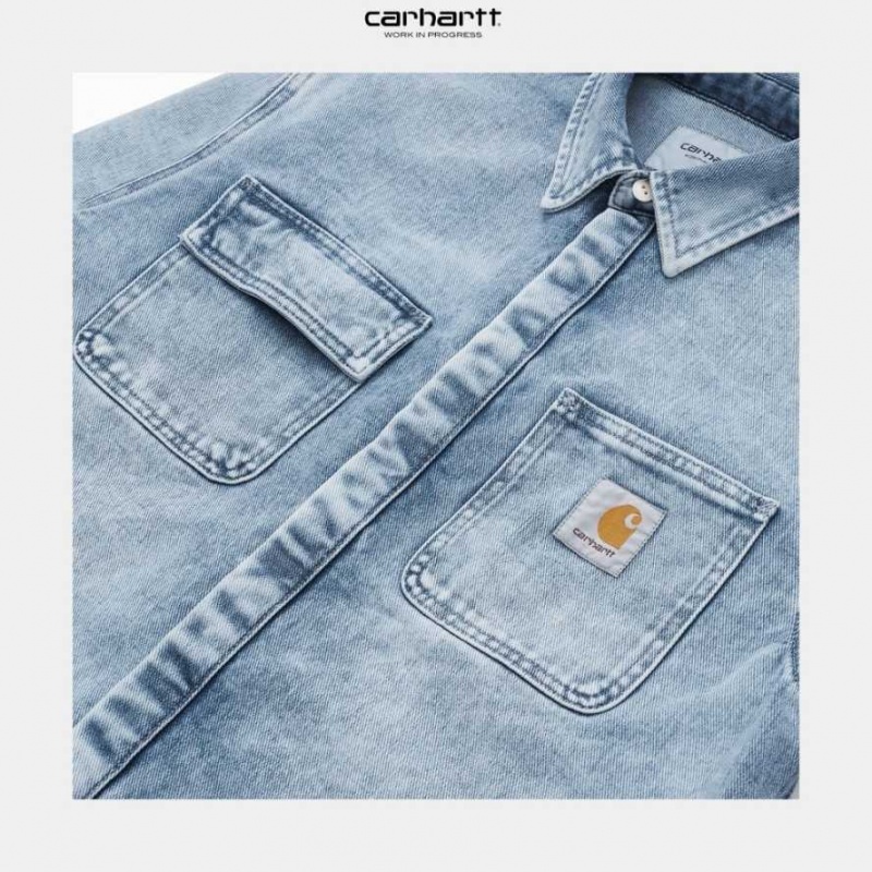 Carhartt Wip Salinac Shirt Jacket Blå | SE0000095