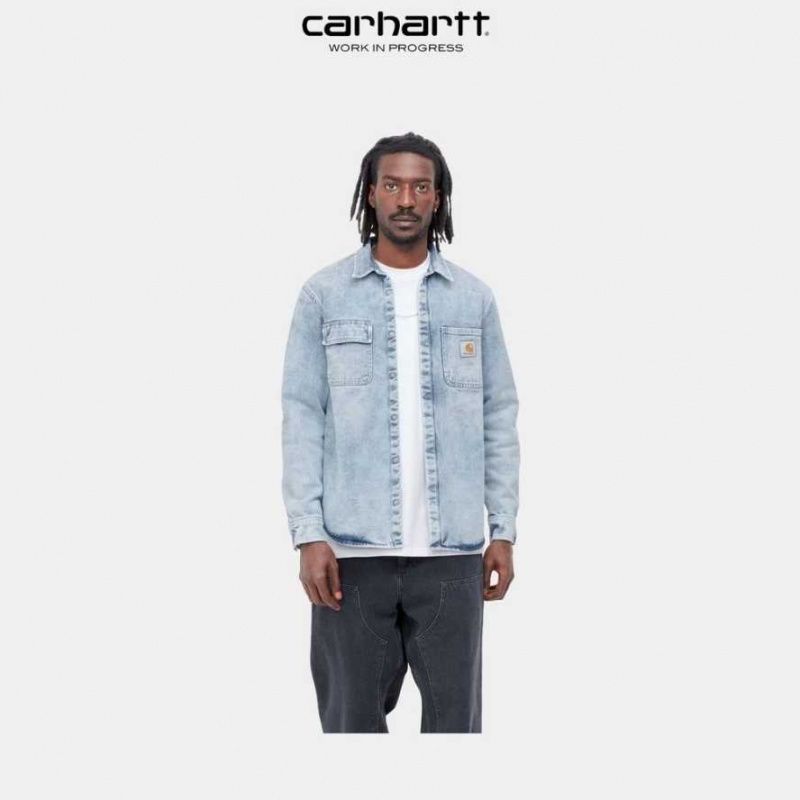 Carhartt Wip Salinac Shirt Jacket Blå | SE0000095