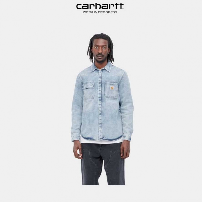 Carhartt Wip Salinac Shirt Jacket Blå | SE0000095