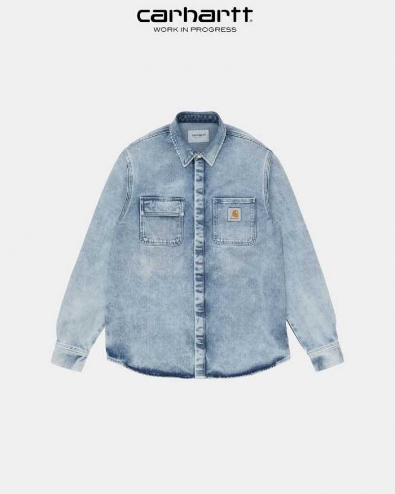 Carhartt Wip Salinac Shirt Jacket Blå | SE0000095