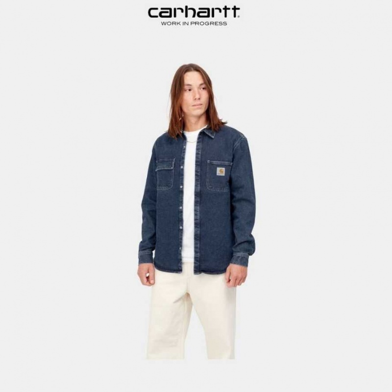 Carhartt Wip Salinac Shirt Jacket Blå | SE0000097