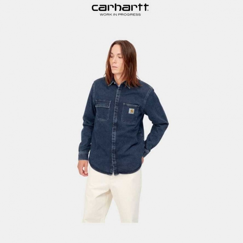 Carhartt Wip Salinac Shirt Jacket Blå | SE0000097