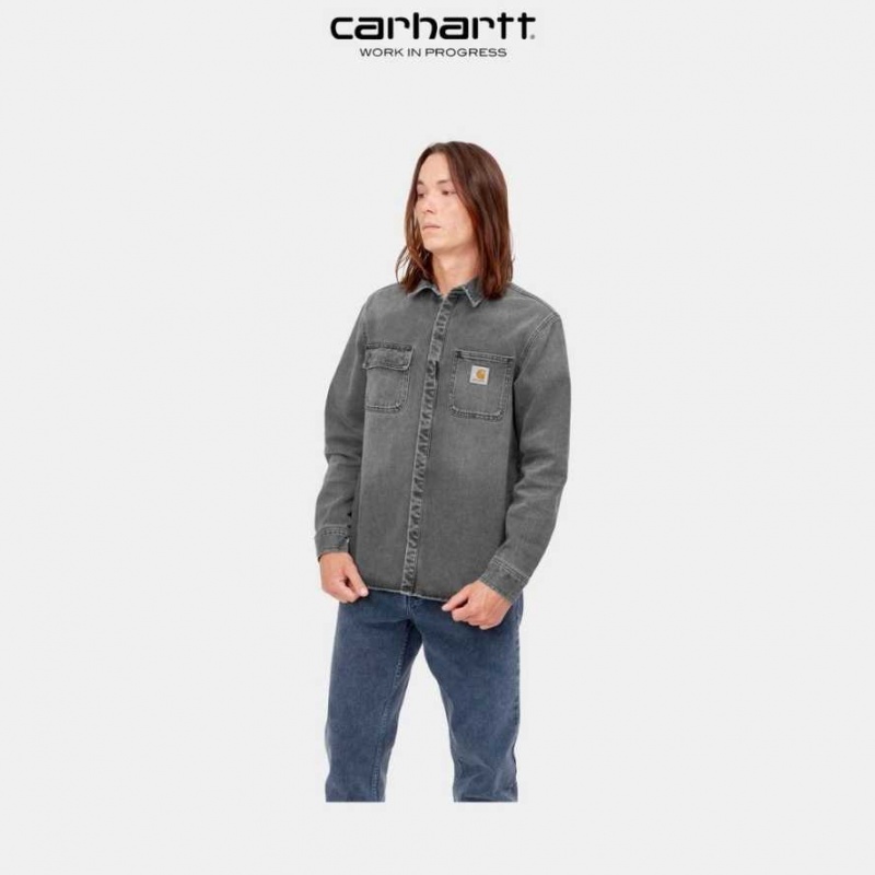 Carhartt Wip Salinac Shirt Jacket Svarta | SE0000094