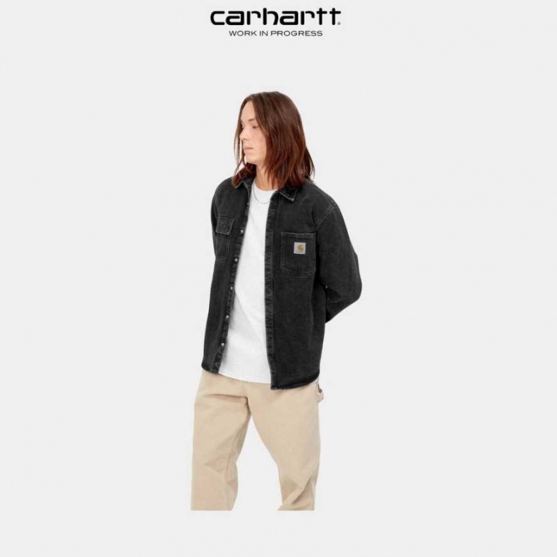 Carhartt Wip Salinac Shirt Jacket Svarta | SE0000096