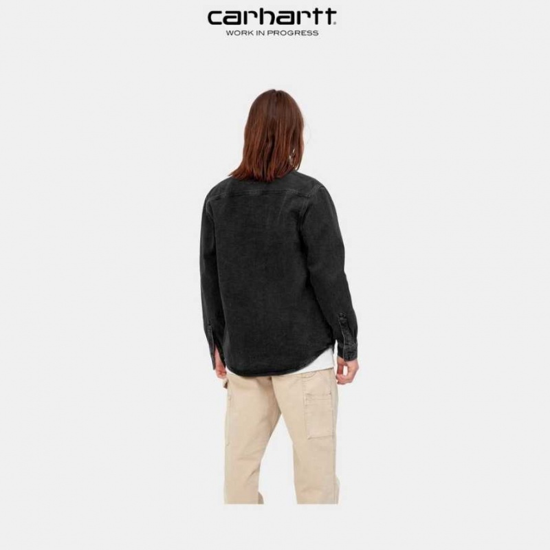 Carhartt Wip Salinac Shirt Jacket Svarta | SE0000096