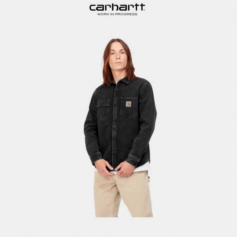 Carhartt Wip Salinac Shirt Jacket Svarta | SE0000096