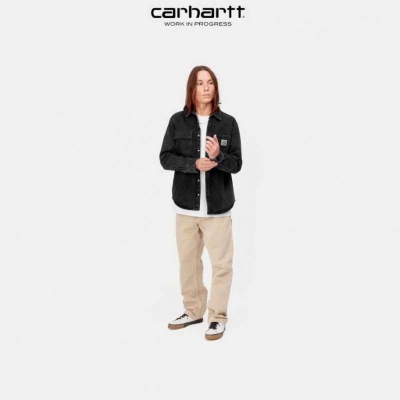 Carhartt Wip Salinac Shirt Jacket Svarta | SE0000096