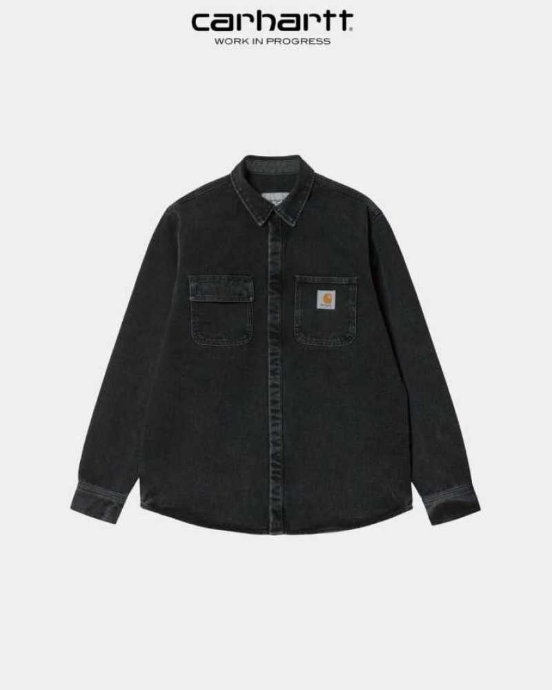 Carhartt Wip Salinac Shirt Jacket Svarta | SE0000096