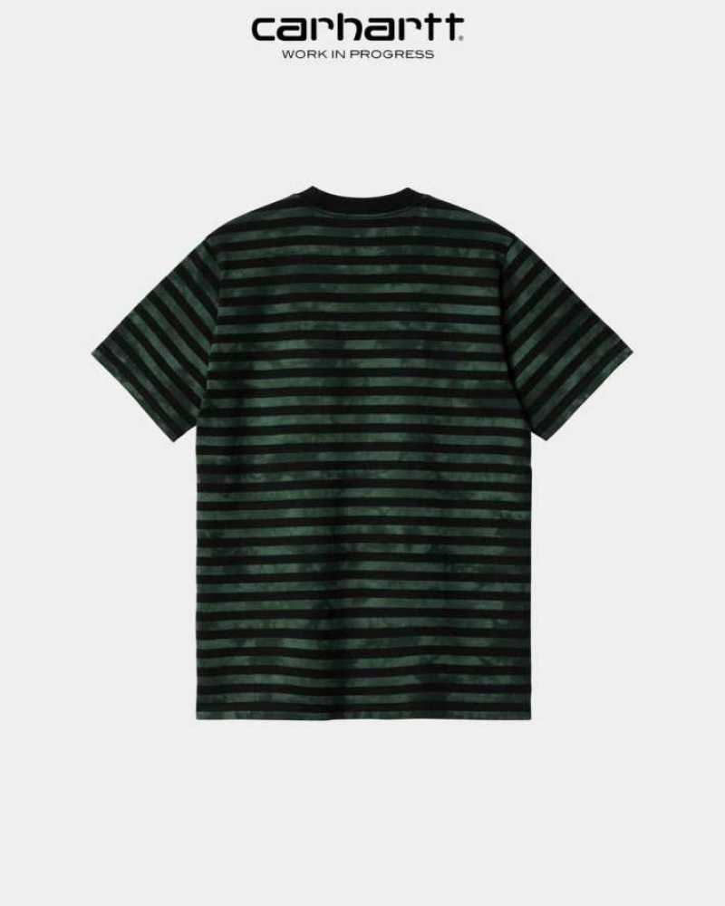 Carhartt Wip Scotty Stripe Chromo Pocket T-Shirt Treehouse Chromo | SE0001030