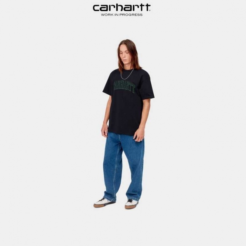 Carhartt Wip Scrawl Script T-Shirt Mörkmarinblå | SE0001032