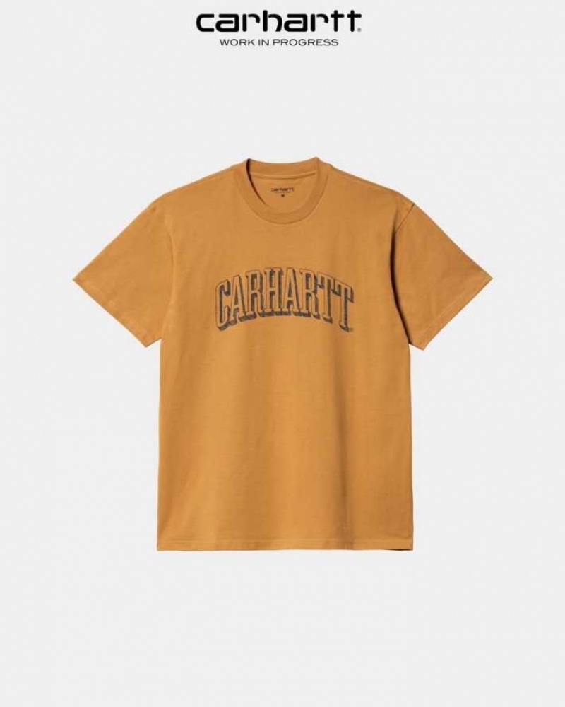 Carhartt Wip Scrawl Script T-Shirt Ochre | SE0001031