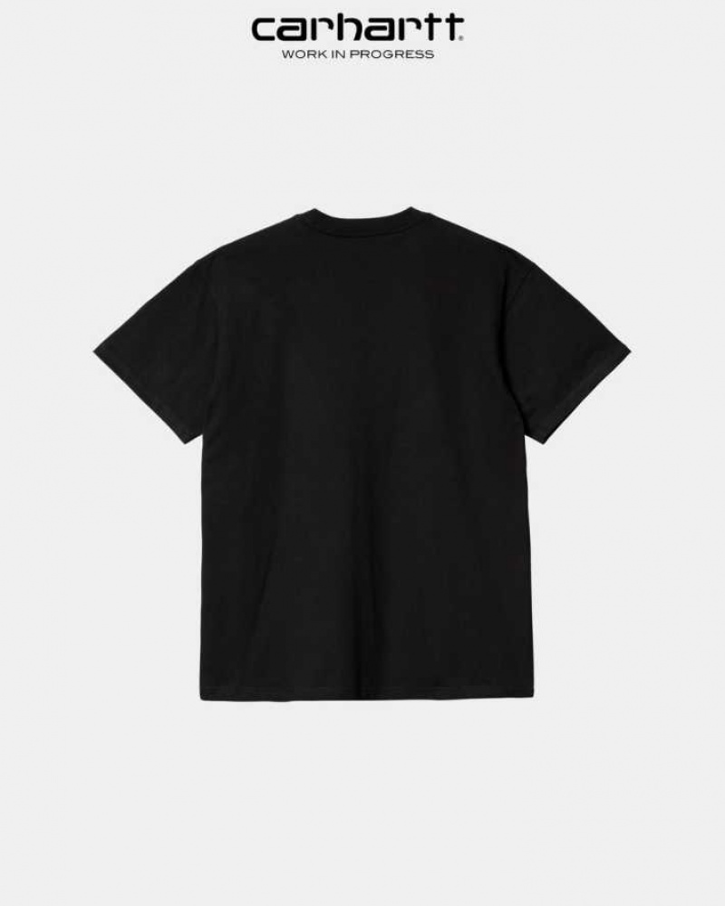 Carhartt Wip Scrawl Script T-Shirt Svarta | SE0001034