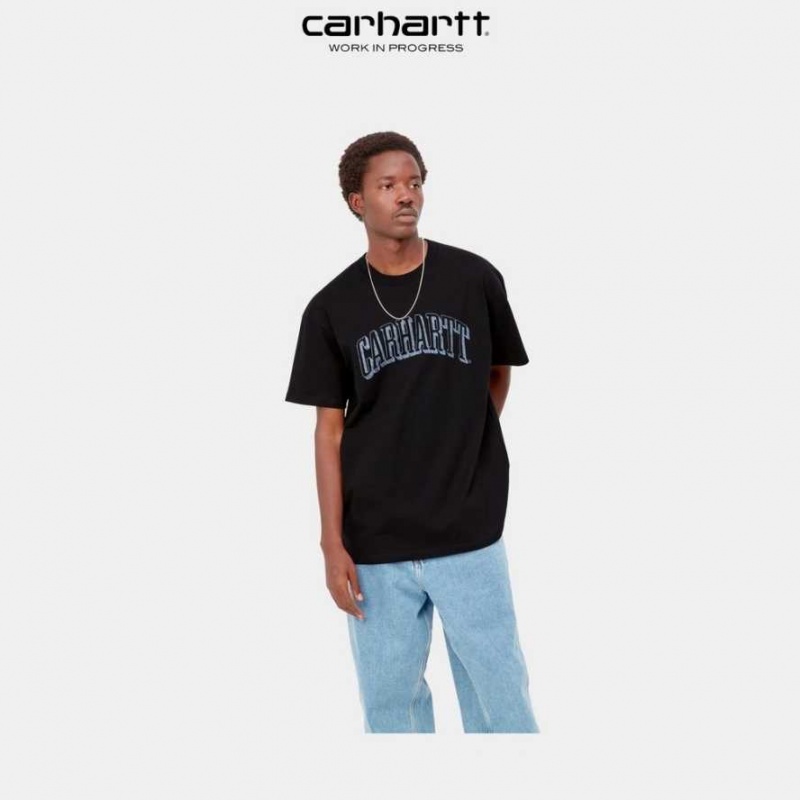 Carhartt Wip Scrawl Script T-Shirt Svarta | SE0001034