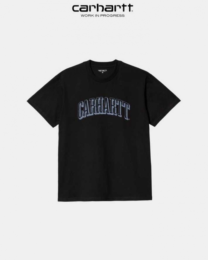 Carhartt Wip Scrawl Script T-Shirt Svarta | SE0001034