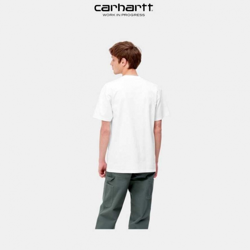 Carhartt Wip Scrawl Script T-Shirt Vita | SE0001035