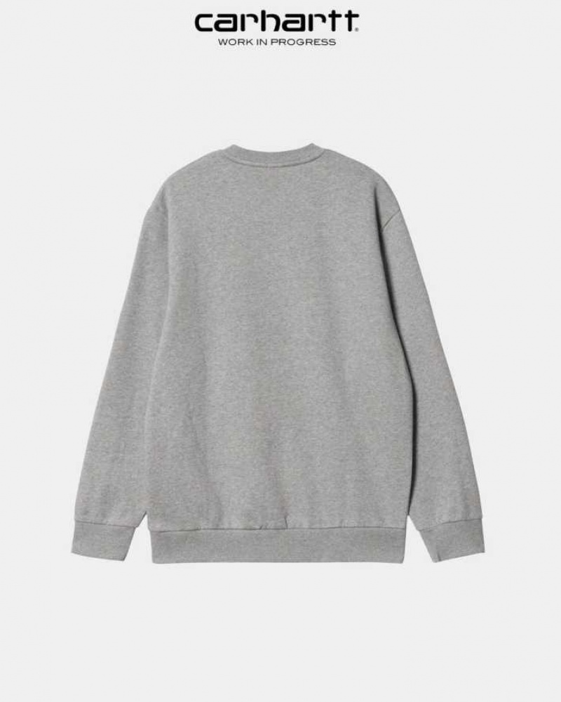 Carhartt Wip Scrawl Sweatshirt Grå | SE0000367