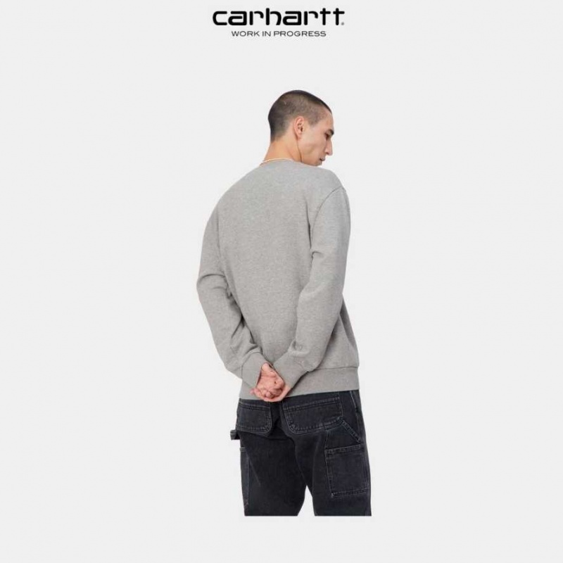 Carhartt Wip Scrawl Sweatshirt Grå | SE0000367